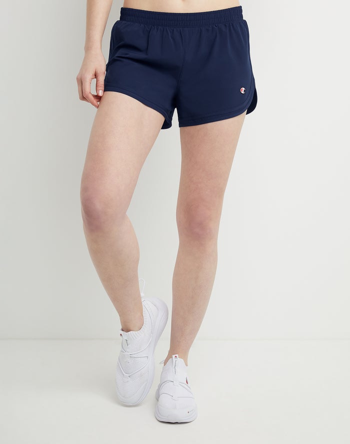 Champion Varsity 3.5 Inseam Korte Broek Dames - Donkerblauw - Belgie 8231BLVAZ